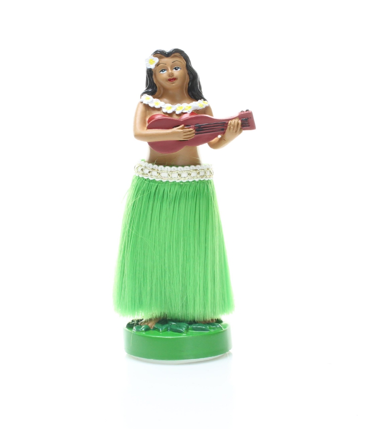 Dancing Hawaiian Grass Skirt Hula Girl Doll Johnnyl