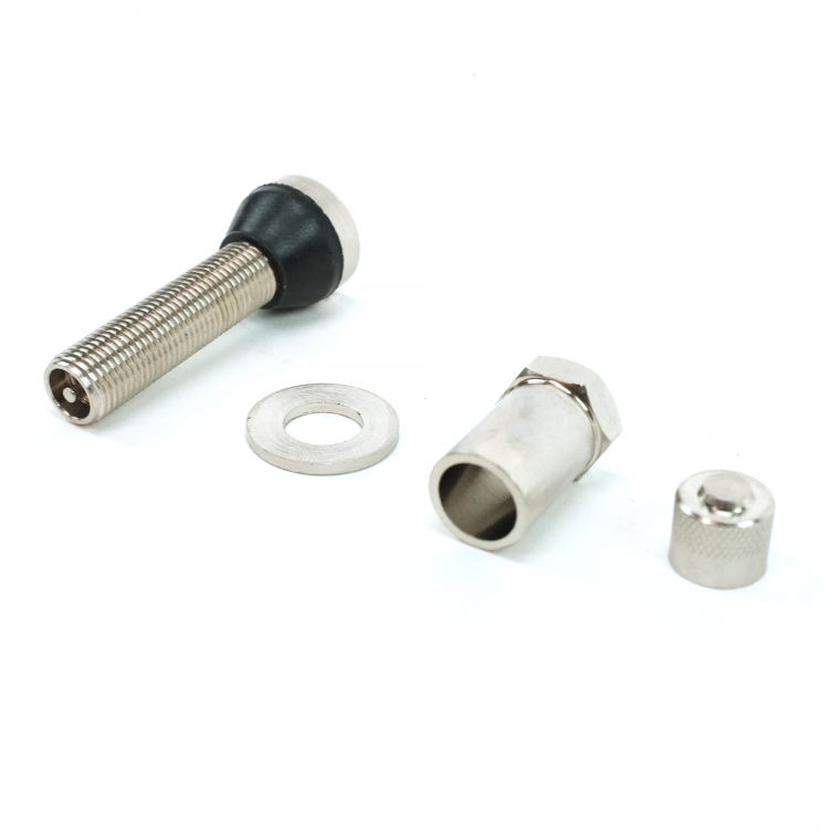 Stainless Steel Bolt-In Valve Stem (4 Pack)