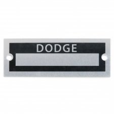 Blank Data Vin Plate - Dodge - Part Number: VPAVIN34