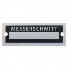 Blank Data Vin Plate - Messerschmitt - Part Number: VPAVIN64