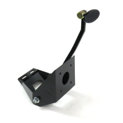 55-59 Chevy Truck FW Brake Pedal Bracket kit with Sm Oval Blk Pedal Pad - Part Number: HEXPKA78FBD