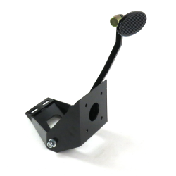 55-59 Chevy Truck FW Brake Pedal Bracket kit with Lg Oval Blk Pedal Pad - Part Number: HEXPKA78FBE