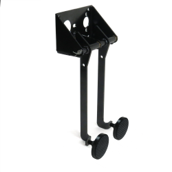 Universal FW Brake Dual Pedal Bracket kit with 3in Blk Pedal Pad - Part Number: HEXPKA782A5