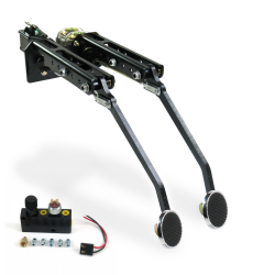 Univ Adj FW Manual Brake Dual Pedal kit Adj Disc/Drum~3in Chr Pad - Part Number: HEXPKA78F42