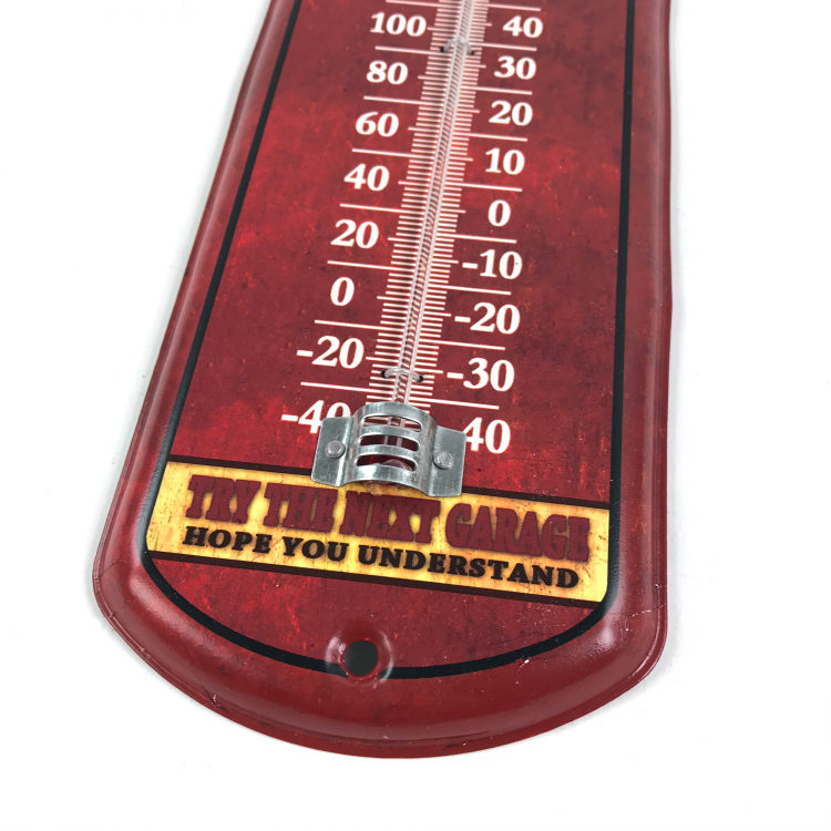 Radial III Outdoor Thermometer / Odd Metal Wall Art Indoor Home