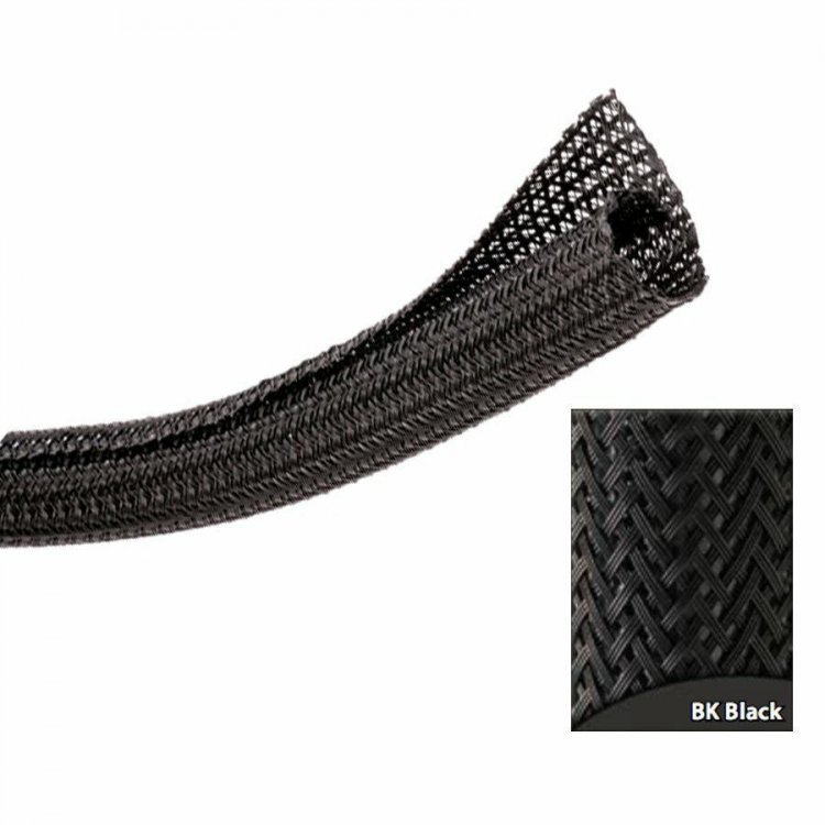 Keep It Clean 3/4in Black Ultra Split Wrap Wire Loom-10 Feet