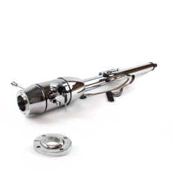 Keyed Tilt Column Chrome - Floor Shift FLR MNT 6 Hole  - Part Number: HEXCC2KXX1X6X0