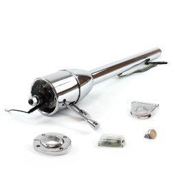 Tilt Column Chrome - Floor Shift FLR MNT 2.5" Drop Push Button OR  - Part Number: HEXCC2XXX125XPOR0