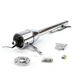 Tilt Column Chrome - Floor Shift FLR MNT 2.5" Drop Push Button YL  - Part Number: HEXCC2XXX125XPYL0