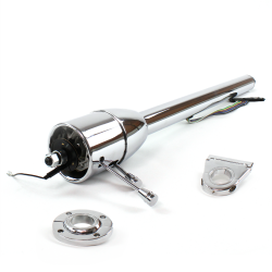 Tilt Column Chrome - Floor Shift FLR MNT 3.5" Drop  - Part Number: HEXCC2XXX135XX0