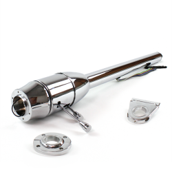 Tilt Column Chrome - Floor Shift FLR MNT 3.5" Drop 6 Hole  - Part Number: HEXCC2XXX1356X0