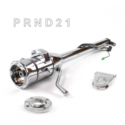 Tilt Column Chrome - Column Shift 3SPD FLR MNT 3.5" Drop 9 Hole  - Part Number: HEXCC1XCS1359X0