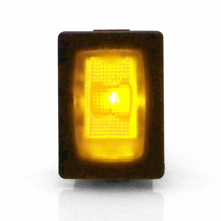 12v 15a 3 Pin Rocker Toggle Switch Yellow Led Fuel Pump Car Boat Rv Truck Bobber