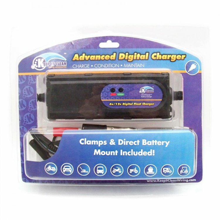 Chargeur de batterie intelligent 12V 6V 4~120Ah + chargement 0.55A/1A  BC-ELEC.com