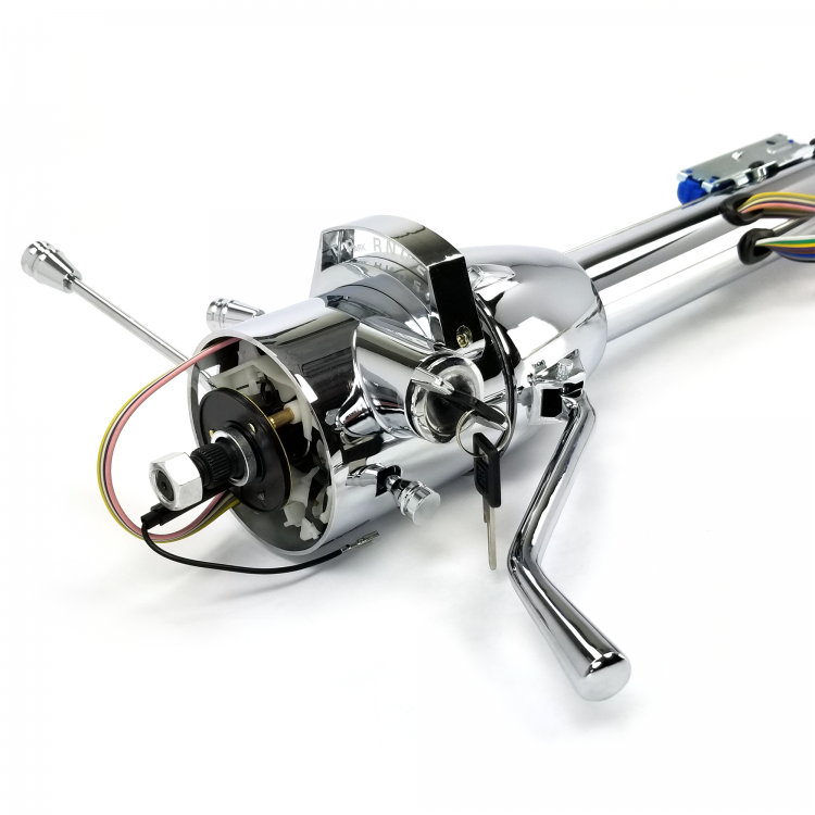 33 Chrome Steering Column Automatic with Built in Ignition Switch