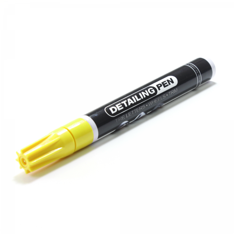 Yellow Long Lasting Interior Tire Paint Pen Permanent Water Proof