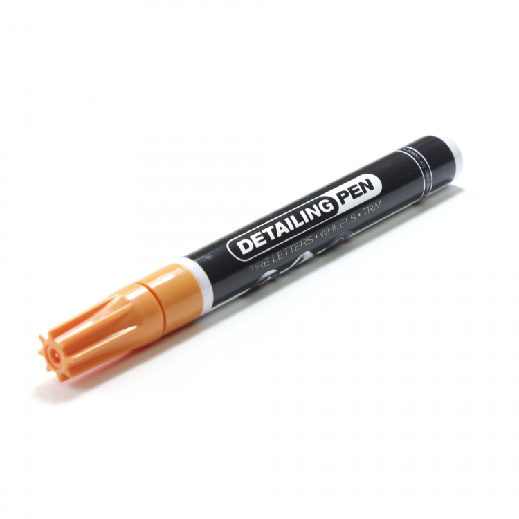 Tire Ink | Paint Pen for Car Tires | Permanent and Waterproof | Carwash Safe | 8 Colors Available (1 Pen, Orange)