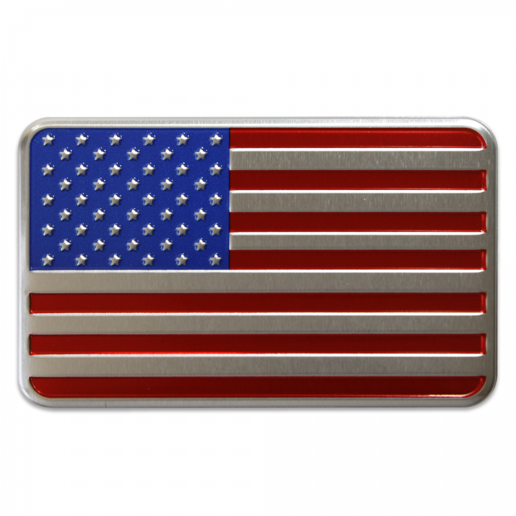 3D METAL Full Color American Flag Sticker Decal Emblem for Cars