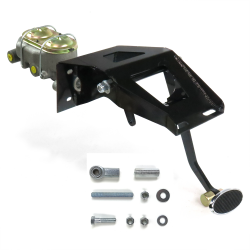 53-56 Ford Truck FW Manual Brake Pedal kit Drum/Drum~Lg Oval Chr Pad - Part Number: HEXPKA7915F