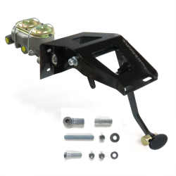 53-56 Ford Truck FW Manual Brake Pedal kit Drum/Drum~Sm Oval Blk Pad - Part Number: HEXPKA79161