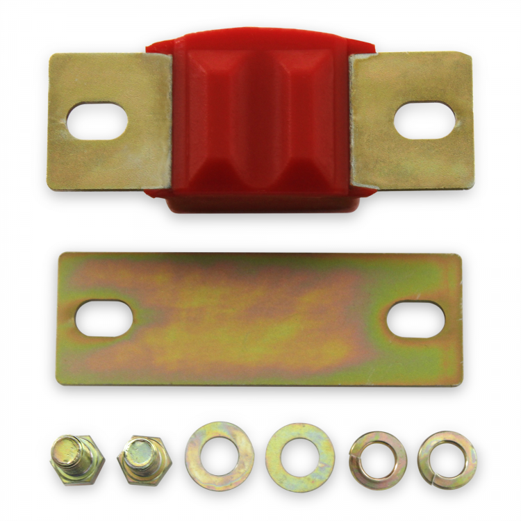 Red Polyurethane Gm Bbc Sbc V6 V8 Transmission Mount Kit For Th350 Th400 700r4 9195