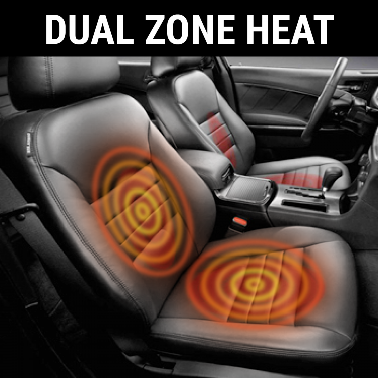 Universal Carbon Fiber Car Heated Seat Heater Kit w/Round Switch 3 level