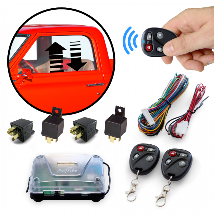Wireless Remote Control Switches with Key Fobs for Wire Harness Pairs - 2 x  Key Fob Remote Controls and Receivers