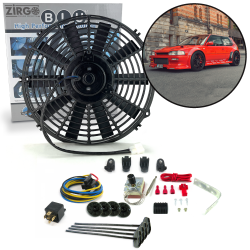 Zirgo High Performance Toyota Corolla Adjustable 12” Fan Cooling System Kit 12V - Part Number: ZIRZFK12