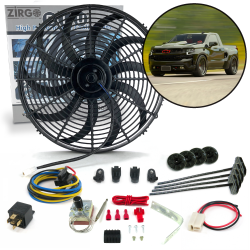 Zirgo High Performance Chevy Silverado Adjustable 16” Fan Cooling System Kit GMC - Part Number: ZIRZFK14