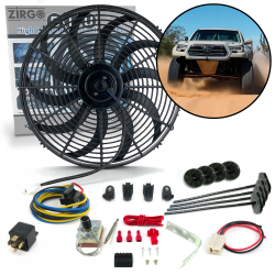 Zirgo High Performance Adjustable 16” Fan Cooling System Kit for Toyota Tacoma - Part Number: ZIRZFK19