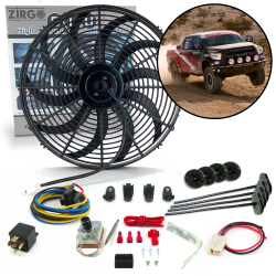 Zirgo High Performance Adjustable 16” Fan Cooling System Kit for Toyota Tundra - Part Number: ZIRZFK20