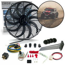 Zirgo High Performance Adjustable 16” Fan Cooling Kit Toyota FJ Cruiser 12 Volt - Part Number: ZIRZFK26