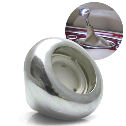 Polished Aluminum Nostalgic Custom Shift Knob - Automatic Adjustable Activation - Part Number: ASCSN13005