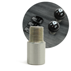 Semi Truck Air Brake Knob Conversion Adapter-Fits Standard M16 Insert Shift Knob - Part Number: ASCAD39